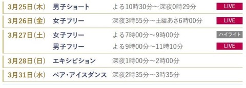 21 World　地上波放送スケジュール