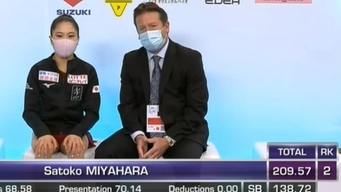 21 GPS イタリア　女子 FS  宮原知子　2