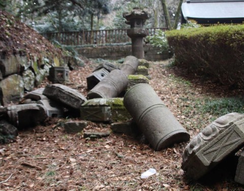 仙台 瑞鳳殿 地震被害