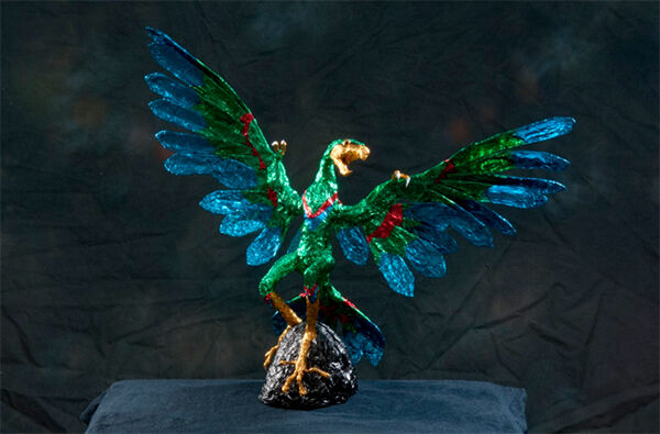 アルミ箔で竜 無二の輝き 市販ホイルで1000体 動物など造形 繊細な羽や躍動感表す 本田親弘 サイクリング ウォーキング