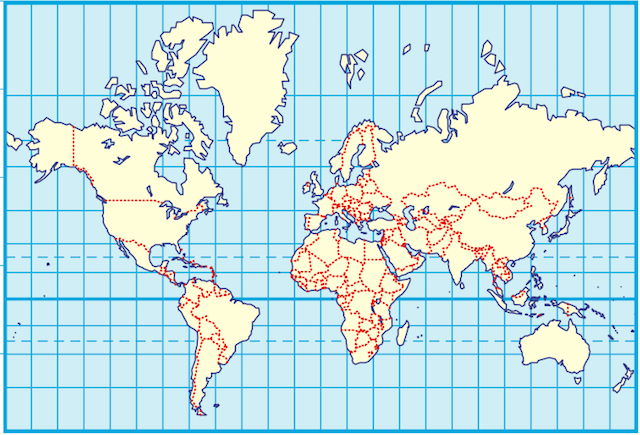 16世紀の世界地図 海保が複製を公開 地理学者メルカトル作製 サイクリング ウォーキング 16世紀の世界地図 海保が複製を公開 地理学者メルカトル作製 サイクリング ウォーキング