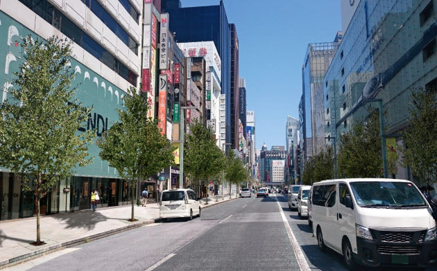 銀座 中央通りに憩いの場 国道事務所 商店街とタッグ サイクリング ウォーキング 銀座 中央通りに憩いの場 国道事務所 商店街とタッグ サイクリング ウォーキング