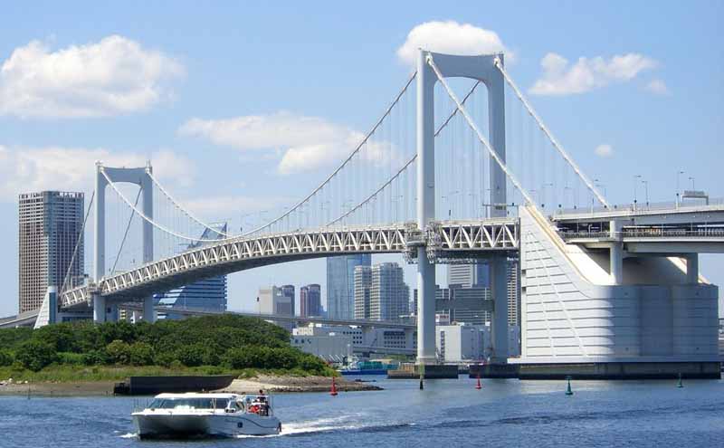 レインボーブリッジ　開通記念　冊子 レインボーブリッジ スチール製模型に 首都高、PA・ネットで販売