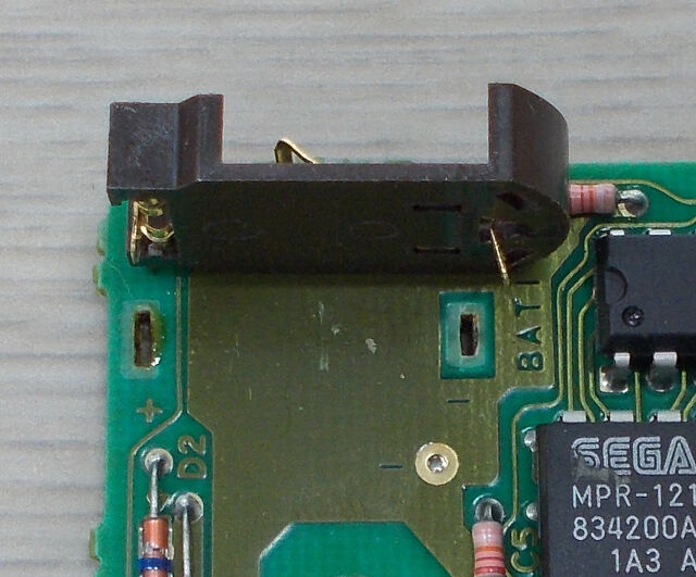 修理]メガドライブのカートリッジ 電池交換2 : wnc develop 記録