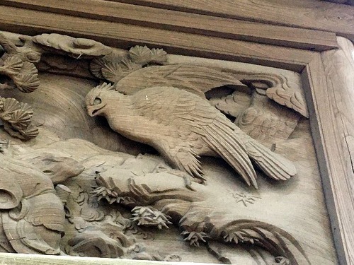 鷲野谷香取神社の彫刻 : DAHONなの！