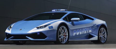 ランボルギーニ・ウラカンのパトカー！？