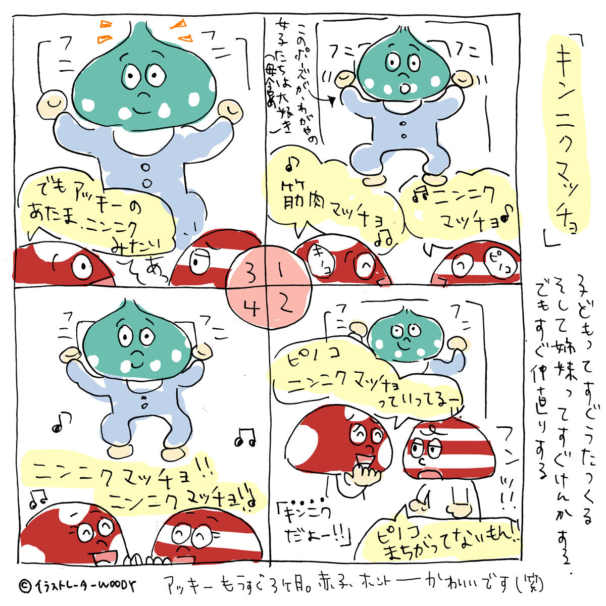 筋肉マッチョ イラストレーターwoodyの自然派を目指す育児ブログ 筋肉マッチョ イラストレーターwoodyの自然派を目指す育児ブログ