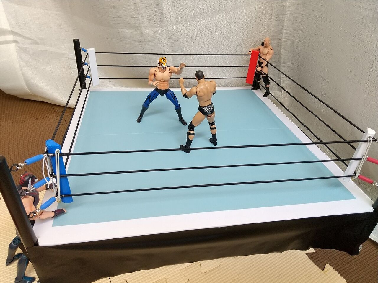 プロレス　レスラーフィギュア2体セット　自作 プロレス レスラーフィギュア2体セット 自作 プロレスラー フィギュア