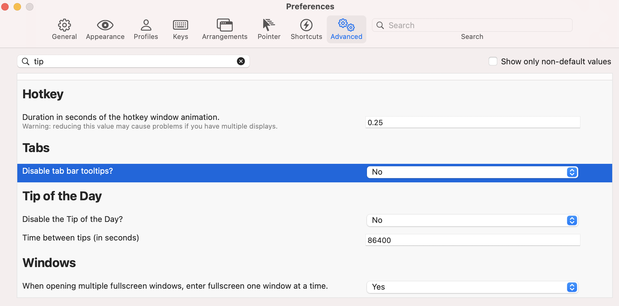 Iterm2で毎日出てくるtipsを消したい 仕事メモとか
