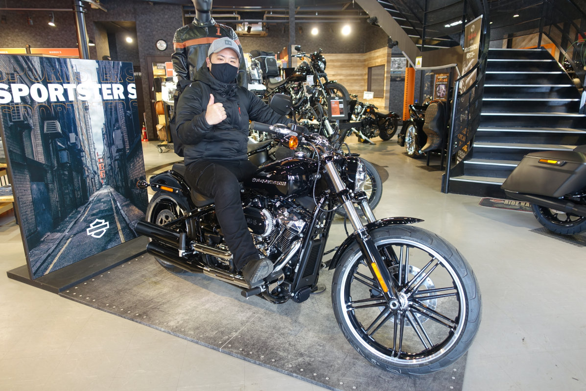 極太タイヤのFXBRS「ブレイクアウト114」ご納車です! : HARLEY 極太タイヤのFXBRS「ブレイクアウト114」ご納車です! : HARLEY