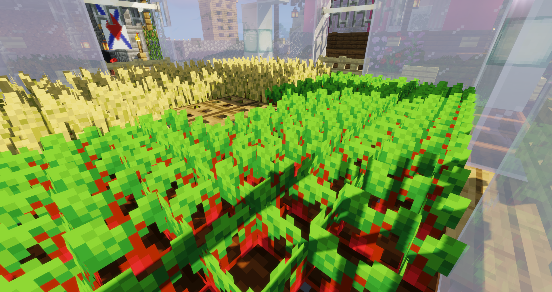 建築 ビニールハウス のんびり夫婦のマイクラ生活