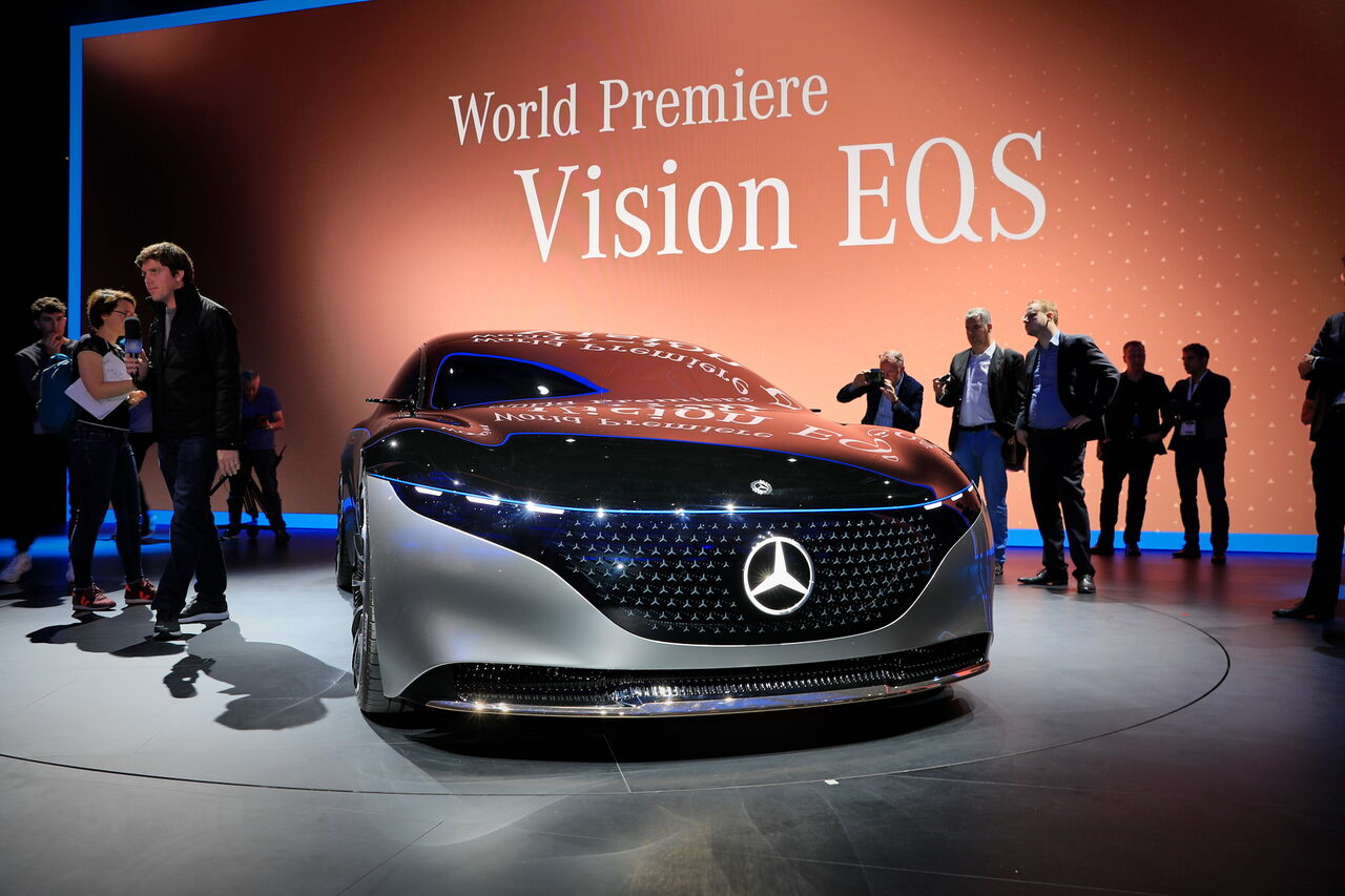 フランクフルトショー19 メルセデスベンツ 新evコンセプトモデル ヴィジョン Eqs を披露 World Automobile 2 0