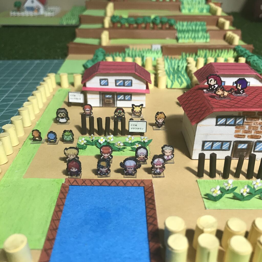 画像 ポケモン赤緑のmapを画用紙で作ってみた 不思議 Net