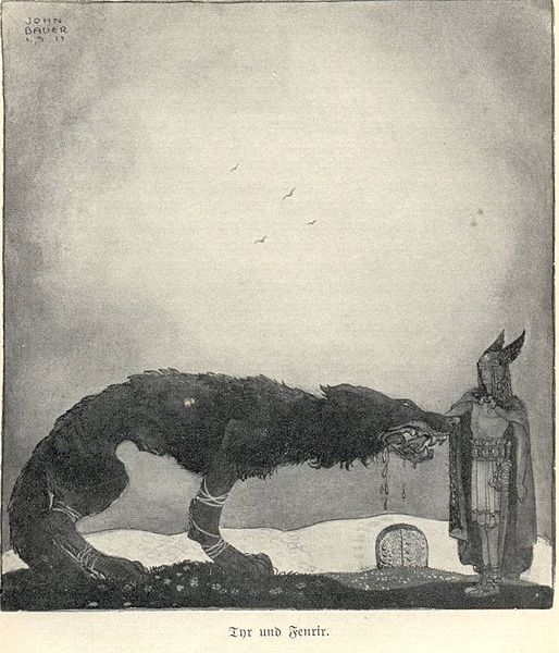 514px-Tyr_and_Fenrir-John_Bauer