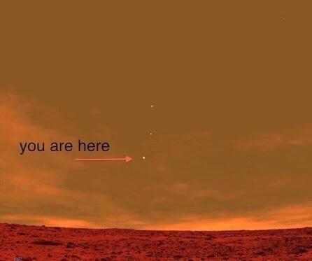火星から見た地球