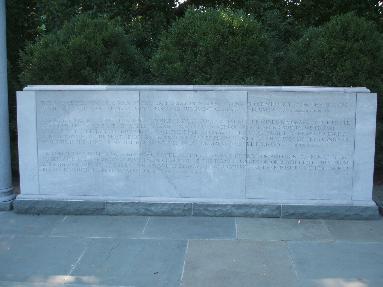 権利章典の父 ジョージ メイソン記念碑 George Mason Memorial 世界遺産マイスター Lucky の人生を楽しく生きるための海外旅行ブログ