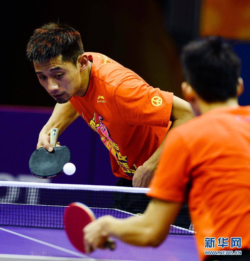 ぐっちぃ】張継科選手と周雨選手の練習風景！ : ぐっちぃの卓球活動