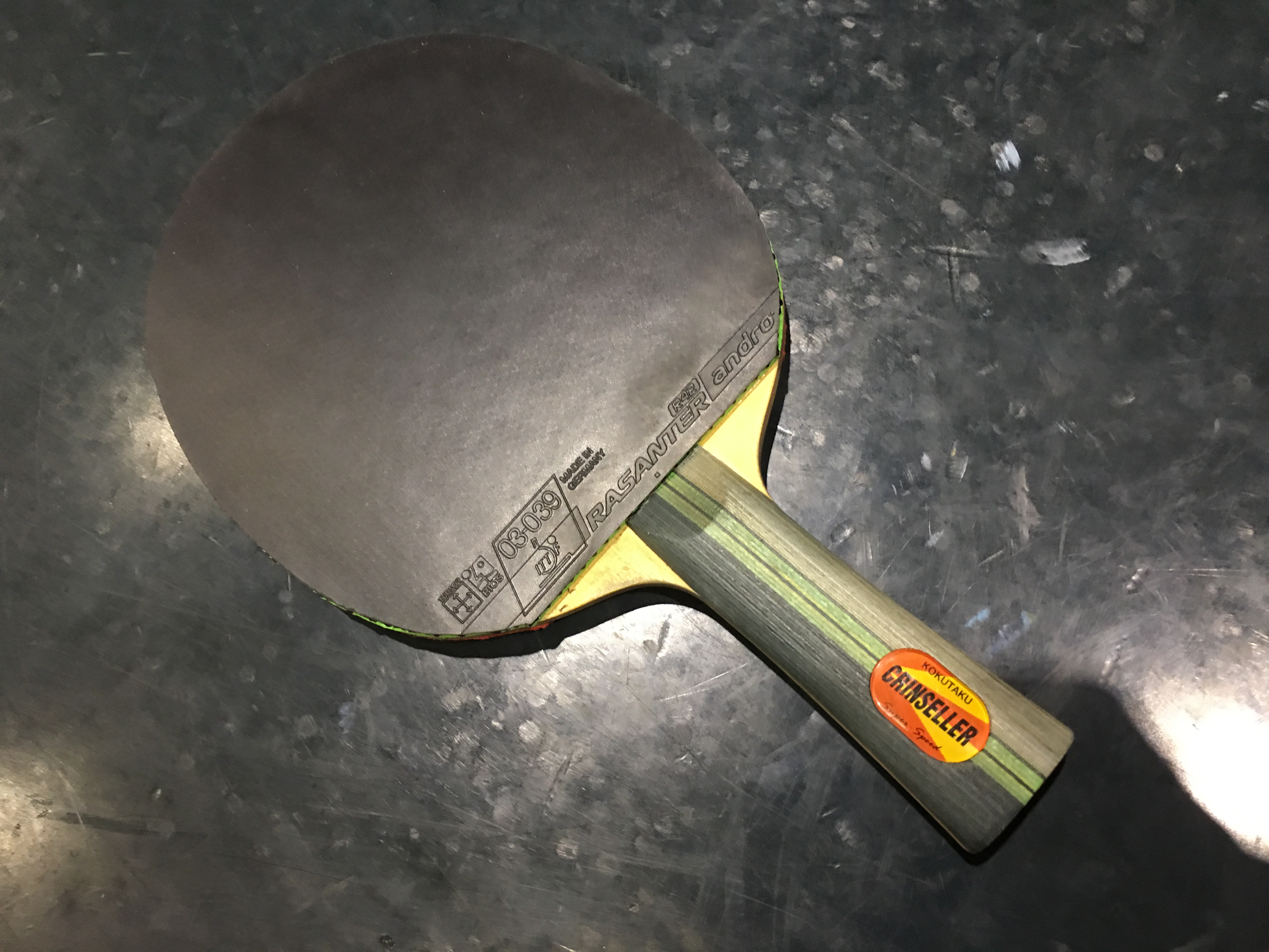 kokutaku クリンセラー 卓球ラケット ぐっちぃ】kokutakuのクリンセラーにラザンターR42と