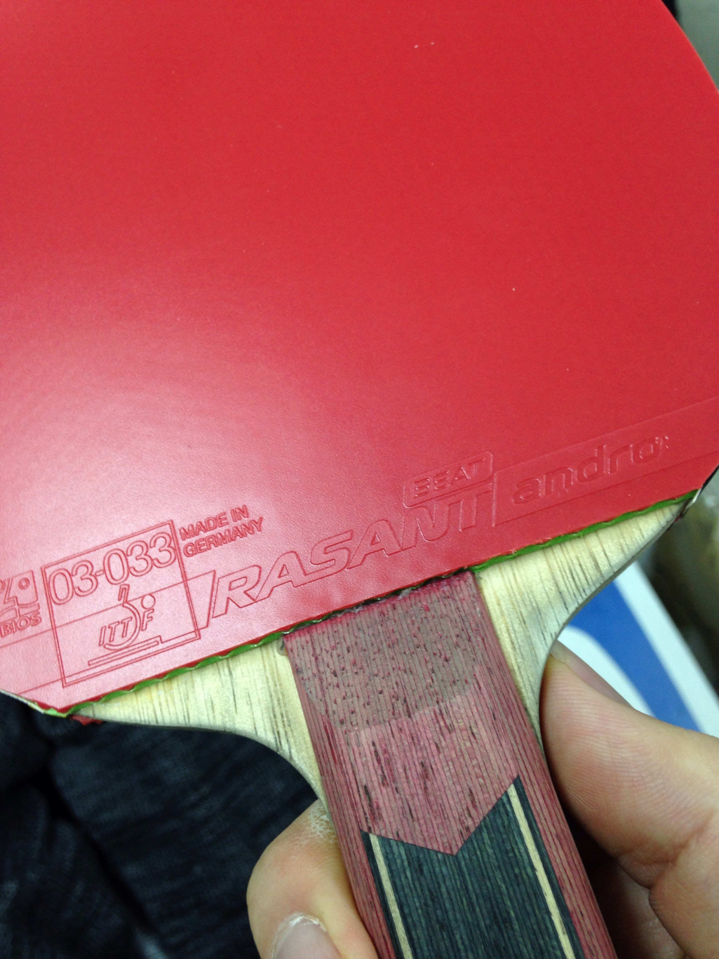 ぐっちぃ 蘇我店でバックのラバーの相談を受け ラザントビートでイケイケにしました ぐっちぃの卓球活動日記 Wrm