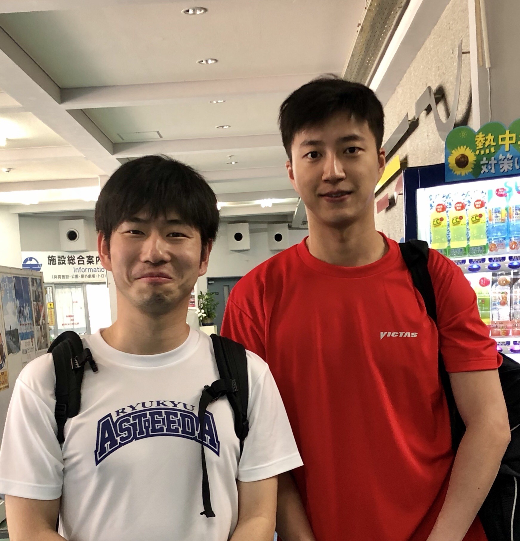琉球アスティーダチームに合流 福原愛さんの旦那さんで台湾の人気者 江宏傑選手です まさかの夢の同じｔリーグのチームメイト 江宏傑選手とガチ練の動 ぐっちぃの卓球活動日記 Wrm