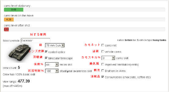 隠蔽率と発見距離 Wot Csr 隠蔽率と発見距離 Wot Csr