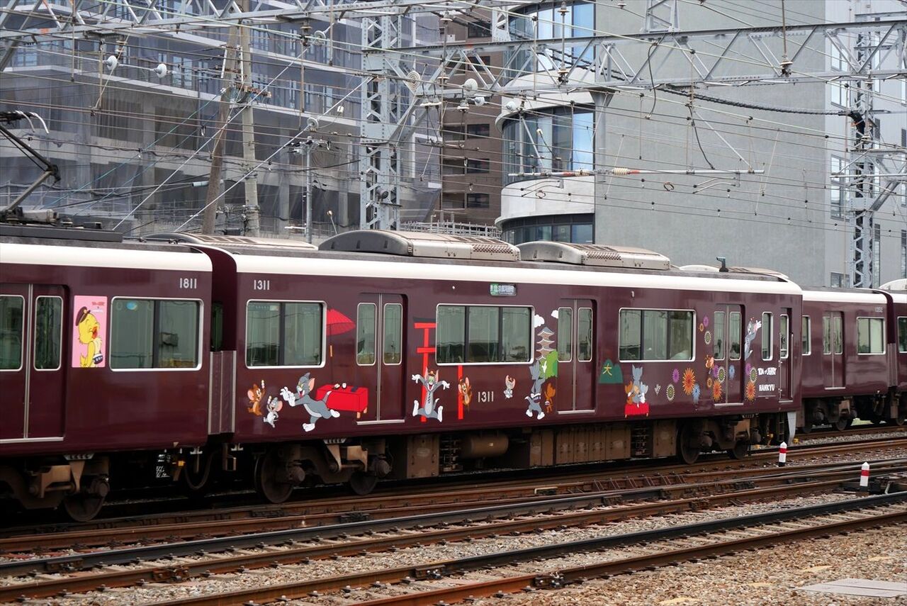 【新品】阪急電車 トムとジェリー号 京都線 ディスプレイモデル トムとジェリー✕阪急電車コラボ♪ラッピング列車運行(阪急京都
