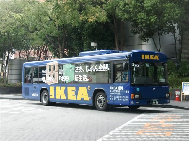 さあ じぶん全開 新生活 Ikea鶴浜シャトルバス Ad Car S ラッピングデス