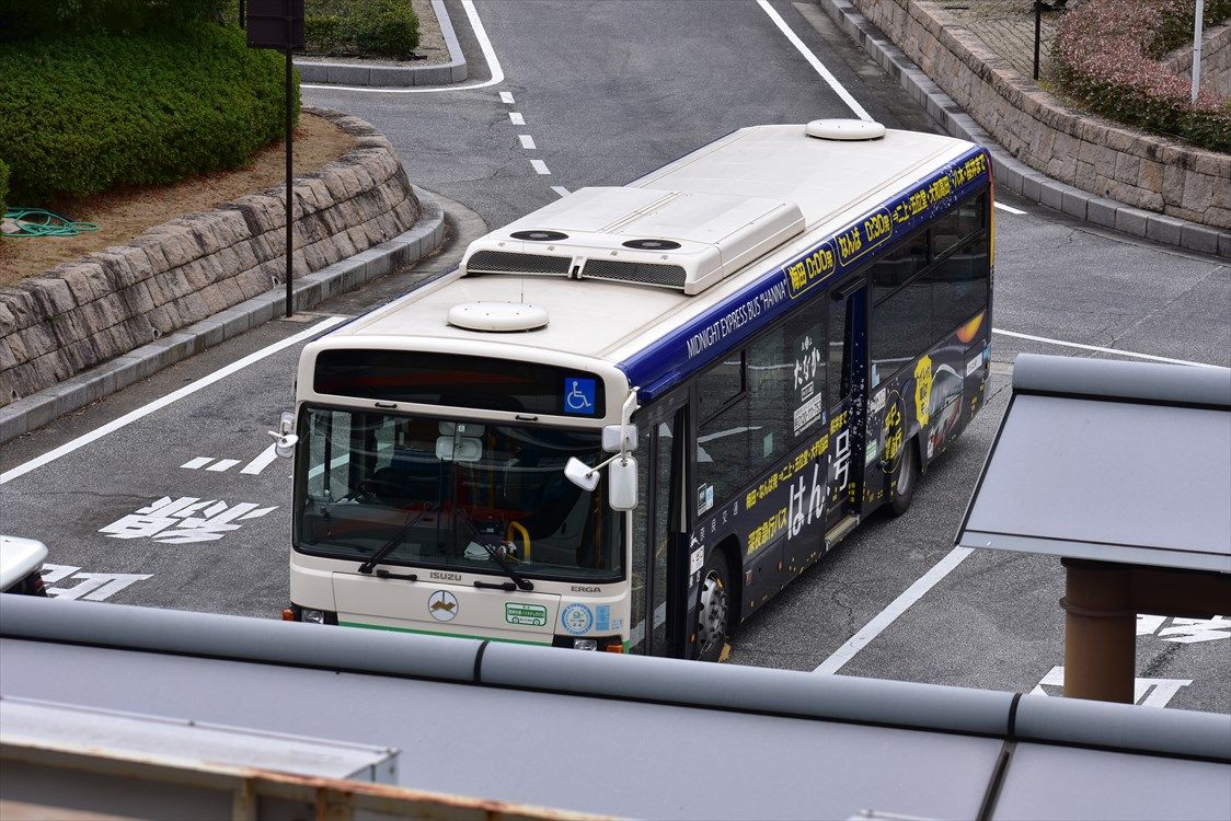 深夜急行バス はんな号 奈良交通 Ad Car S ラッピングデス 深夜急行バス はんな号 奈良交通 Ad Car S ラッピングデス