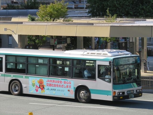 ja共済 アンパンマン 遠鉄バス ad car s ラッピングデス