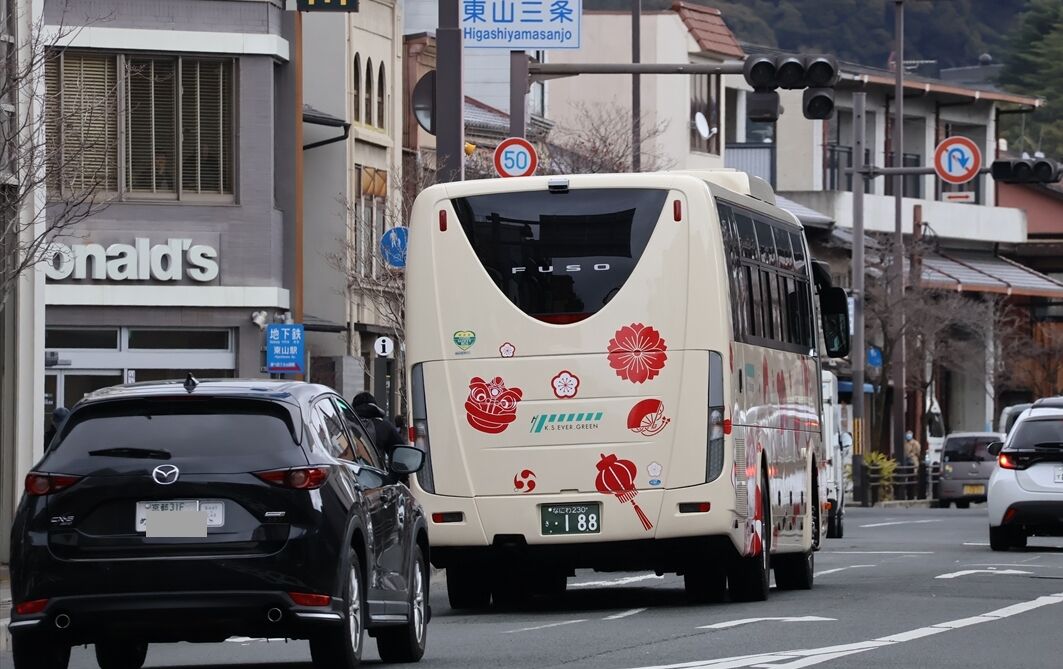 なにわ203き188（K.S. EVER GREENバス） : ad-car's ラッピングデス