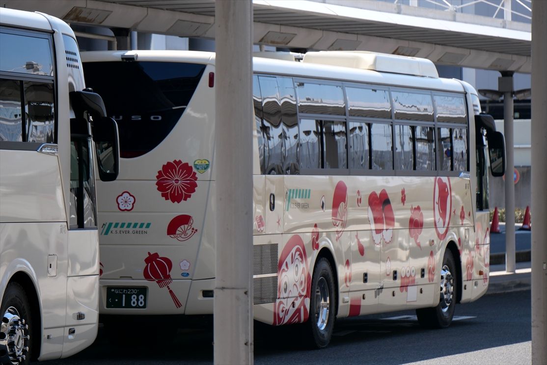 なにわ203く188（K.S. EVER GREENバス） : ad-car's ラッピングデス