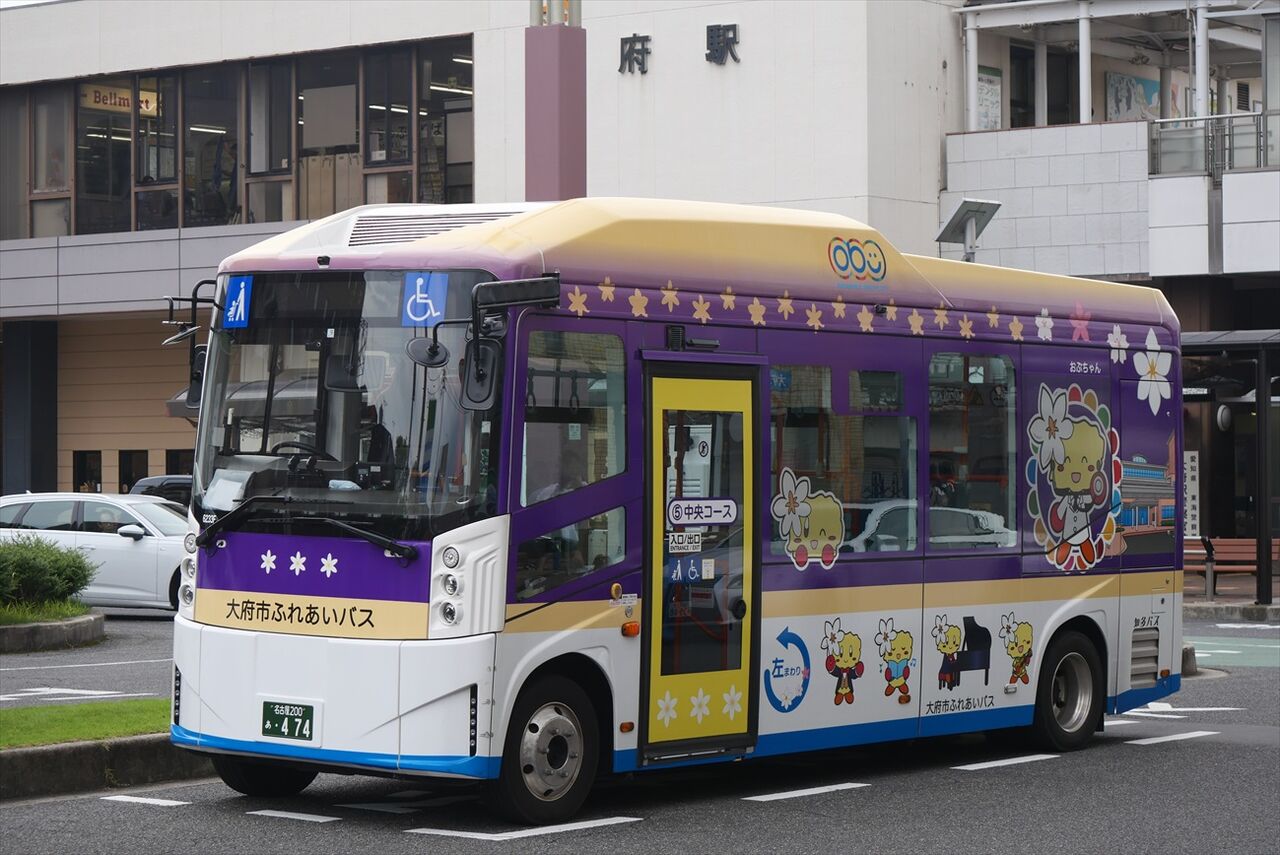 大府市ふれあいバス：EV（知多バス） : ad-car's ラッピングデス