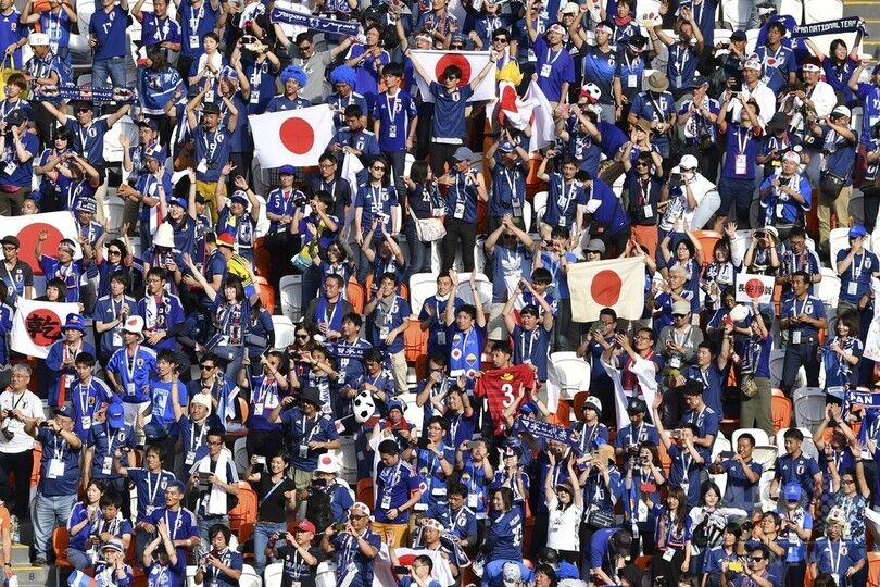 【疑問】スタジアムの7～8割が日本を応援、なぜ日本の人気はこれほど高いのか？自国以外のファンからも応援 ・・・・・