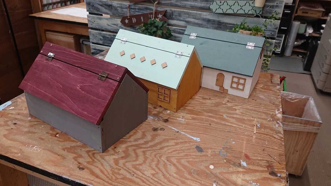 ⭐⭐大きなおうち型小物入れ⭐⭐ 第90回□おうち型小物入れ (SN-68)感想＆作り方□CAINZワークショップ