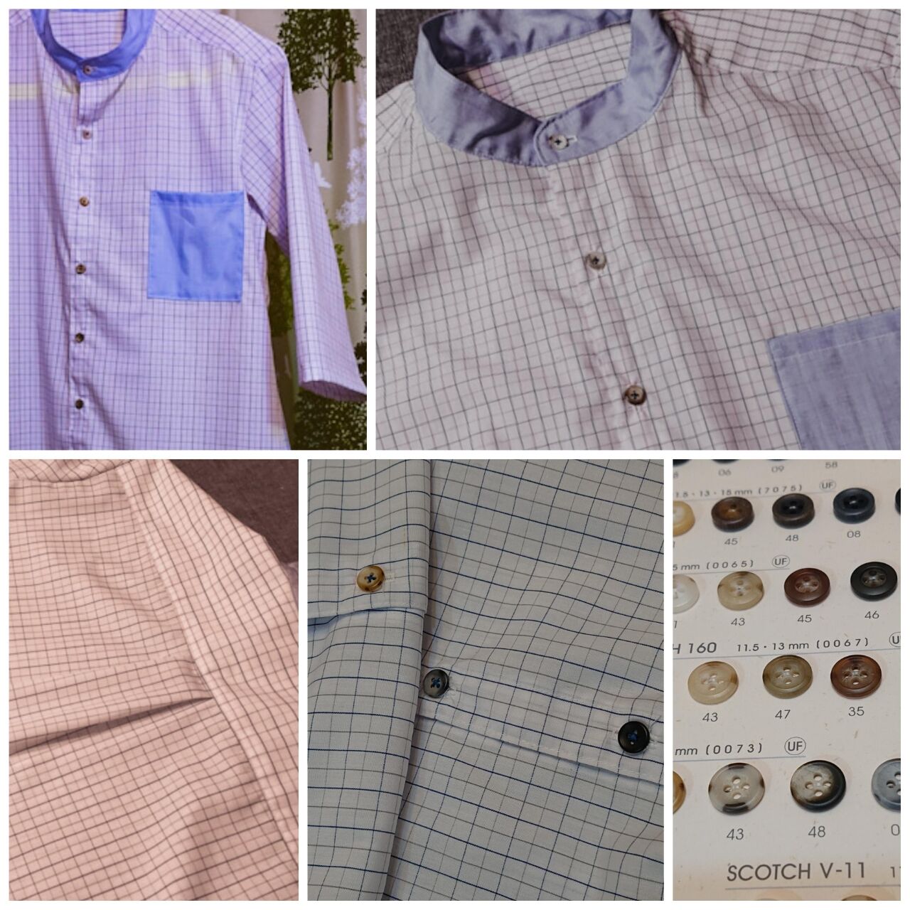 シャツ作りに魂入ってしまったのでもう１枚作ってしまう パパへの誕生日プレゼント スタンダードなメンズ服 ブティック社 ボタン見本帳 Las立川店 手芸センタードリーム Wshinchan 令和