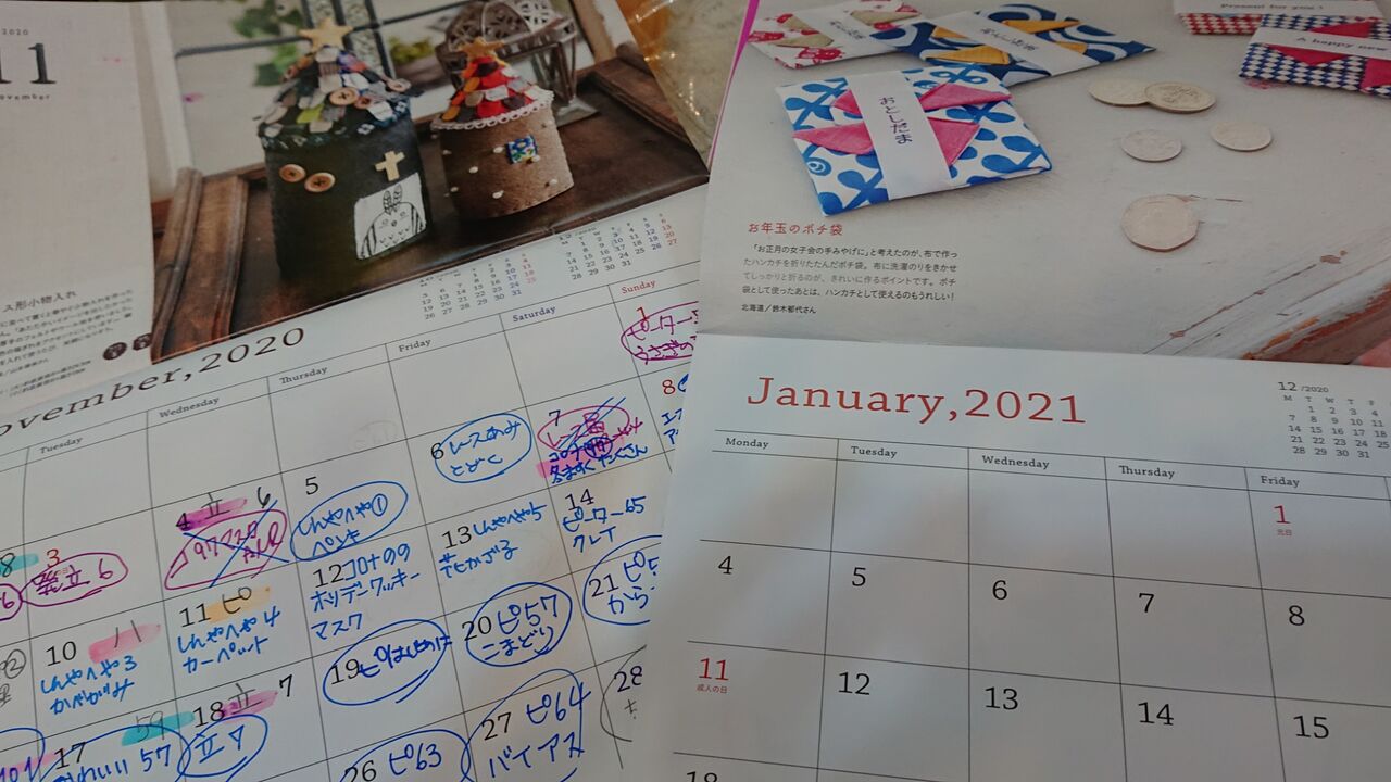 コットンタイムが届きました カレンダー付 2021年1月号 Cotton Time Wshinchan 令和