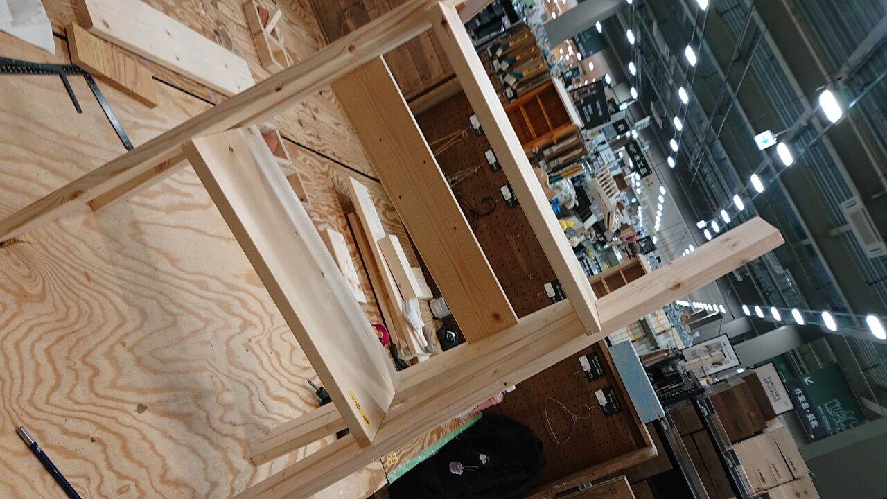 メダカの水槽棚に 足場風3段ラック カインズワークショップ Cainz Diy タライでのメダカの水槽作り Wshinchan 令和