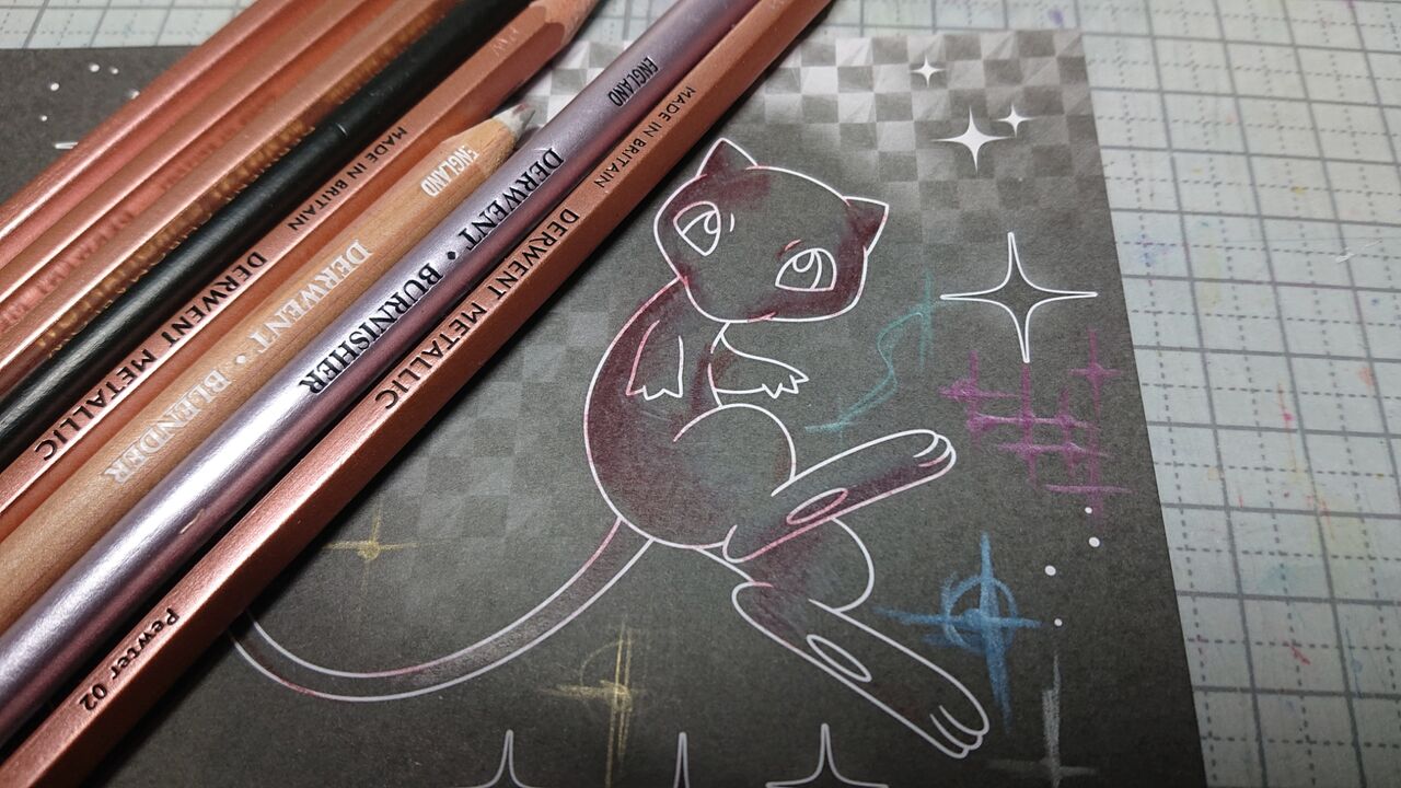 ダーウェントの色鉛筆クロマフローとブレンダー&バーニシャー
