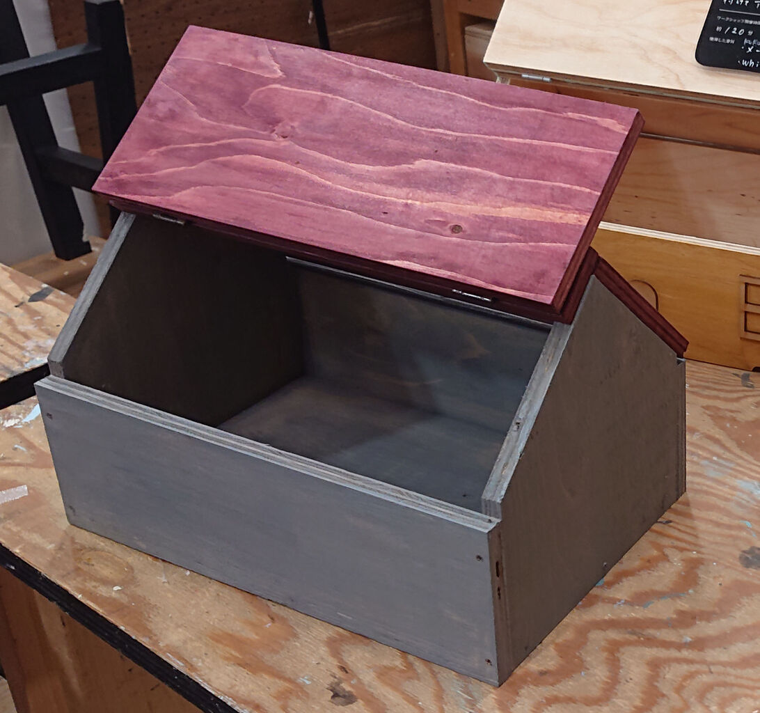 第90回□おうち型小物入れ (SN-68)感想＆作り方□CAINZワークショップ