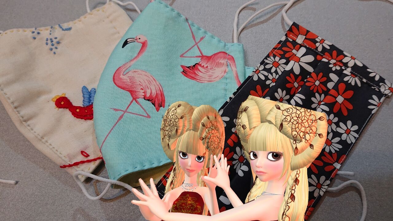 コロナにならないでね・お別れマスクをプレゼント☆今日のマスク