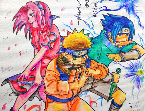 ナルトぬりえ3人001