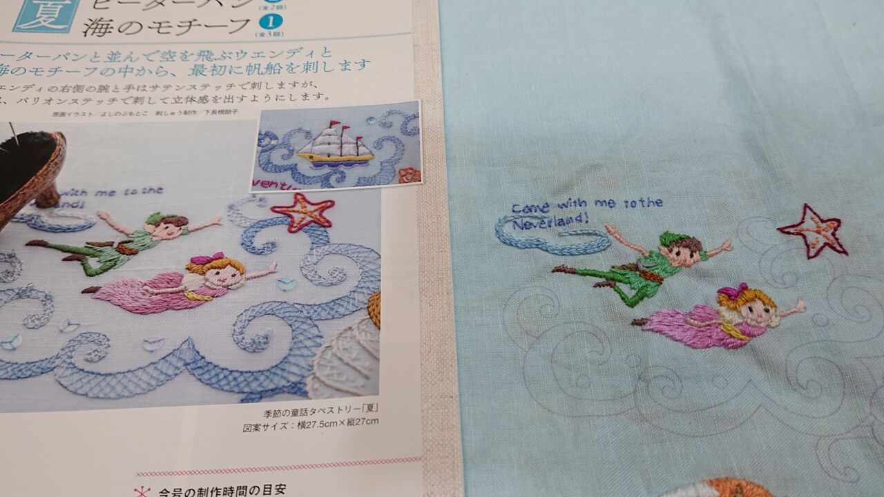 かわいい刺しゅう33号 ピーターパン2 海のモチーフ1 Wshinchan 令和 かわいい刺しゅう33号 ピーターパン2 海のモチーフ1 Wshinchan 令和