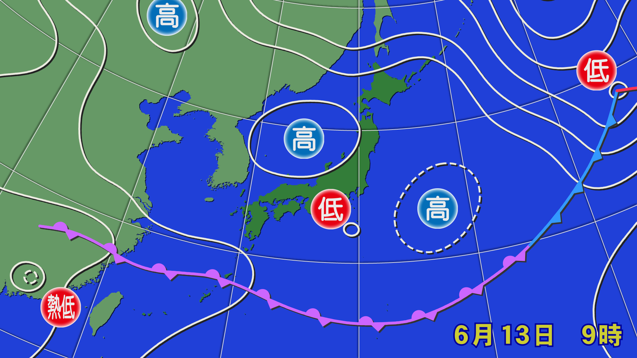 梅雨入りを悩ませる奥羽山脈 チーム森田の 天気で斬る 梅雨入りを悩ませる奥羽山脈 チーム森田の 天気で斬る