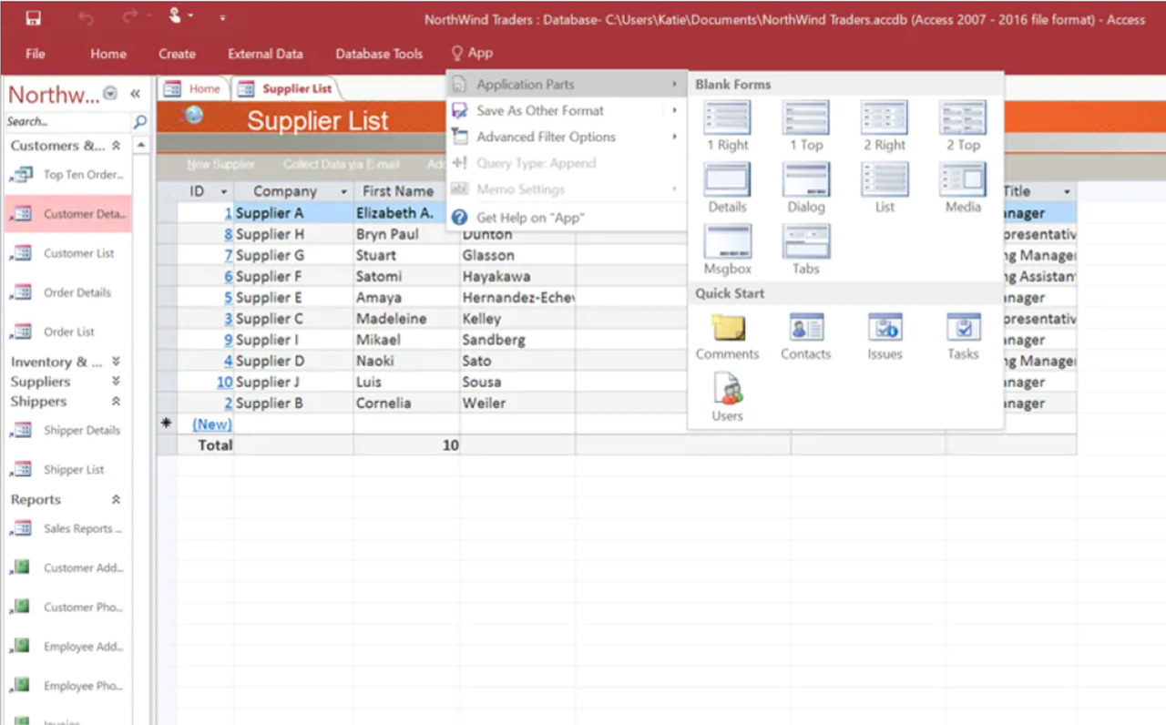 Microsoft Access 19の新機能 は Windows Pc でのみ使用できます Microsoft Office Access 情報