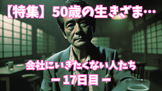 【17日目】50歳の生きざま…会社に行きたくない人たち