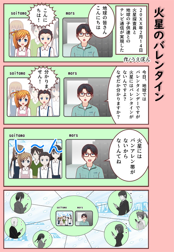 【4コマ漫画】火星のバレンタイン