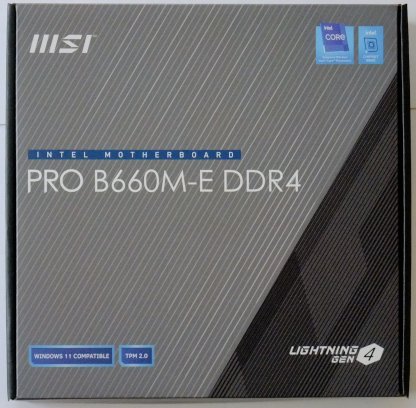 マザーボード箱_PRO B660M-E DDR4