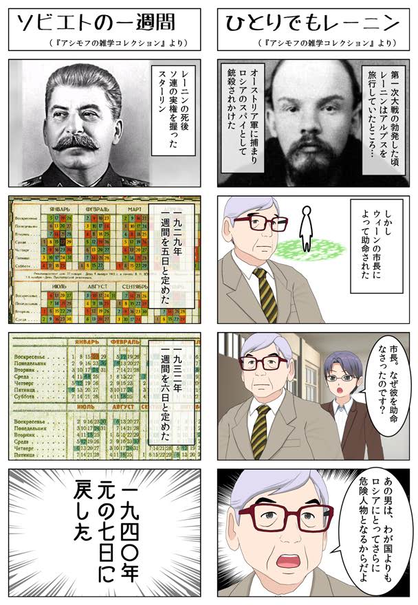 【4コマ漫画】『アシモフの雑学コレクション』より1