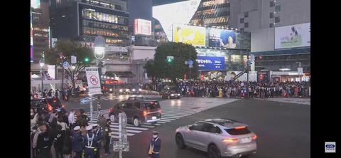 渋谷、アホみたいに人が集まる