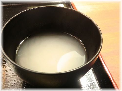 【十割そば ひめそば 総本店】：蕎麦湯は１杯ずつの提供：